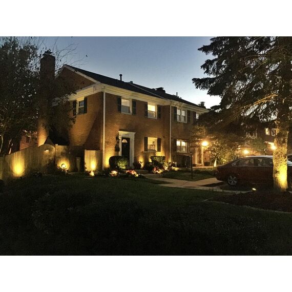 T-SUN Solar Gartenleuchte, 2 Stück Solarstrahler Solarlampen für garten, IP65 Wasserdicht LED Solarlampe mit 2 Helligkeitsstufe, 3 Meter Kabe,Auto-on/off für Bäume,Sträucher,Gartenweg(3000K Warmweiß)