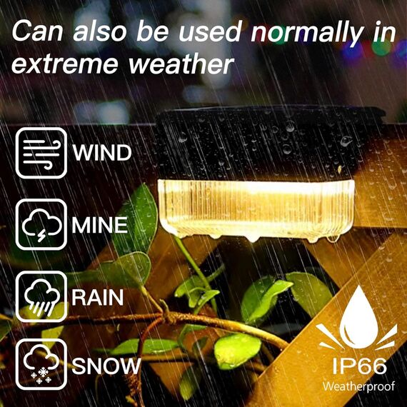 YOFIG Solarlampen für Außen Garten, Wasserdichte Solarleuchten Garten Deko, Gartendeko 8 Stück Led Solar Gartenleuchten für Balkon Deko und Terrasse, Solarleuchte mit 2 Modi-Warmweiß/Farbwechselnde