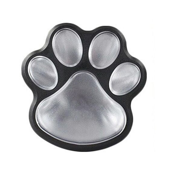 Demiawaking 4 Solar Lichter Garten Laterne LED Solarlampen für außen, Pfad Solarleuchte Katze-Pfotenabdruck/ Weiß