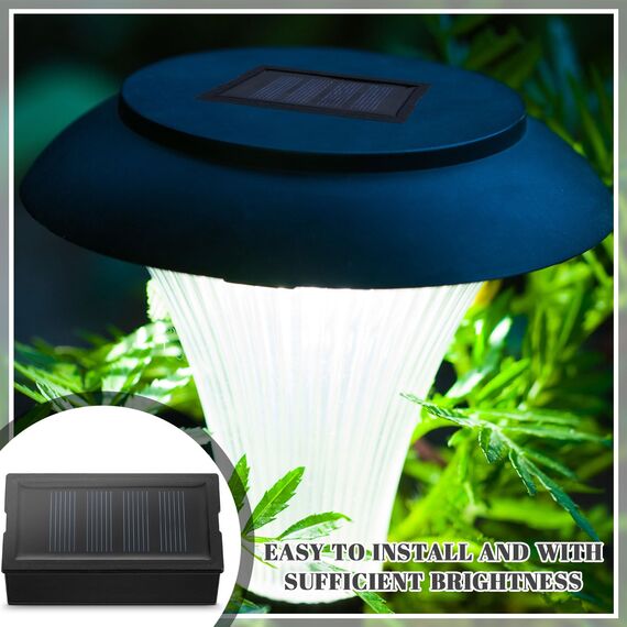 Weewooday 2 Stück Solarleuchten Ersätze 4 x 7 cm LED Solar Deckel Ersatzteile mit Licht Leuchten Ersatzoberteile Solarlampen Solarpanel Solarmodule für Gartenleuchte Gläser Laternen Außen Balkon