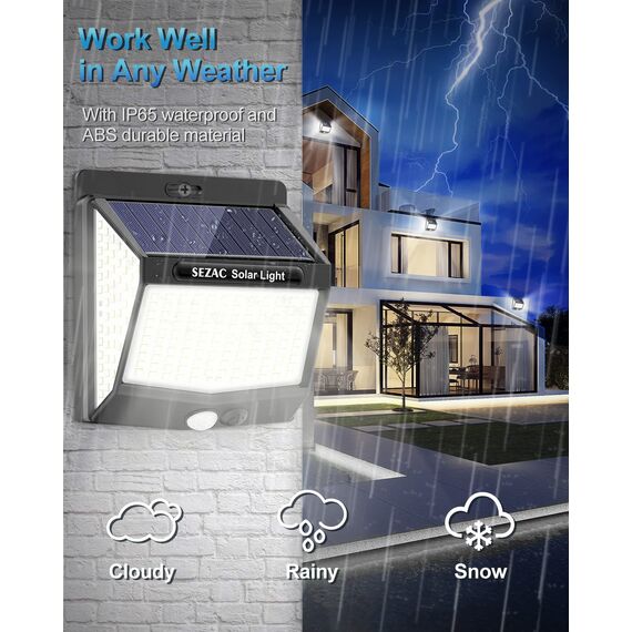 Solarlampen für Außen mit Bewegungsmelder,Solarleuchten für Außen 218LED Solar Aussenleuchte, 3 Modi Solar Wandleuchte Aussen IP65, Solarlicht Solarlampe für Garten, Stufen, Garage(6 Stück)