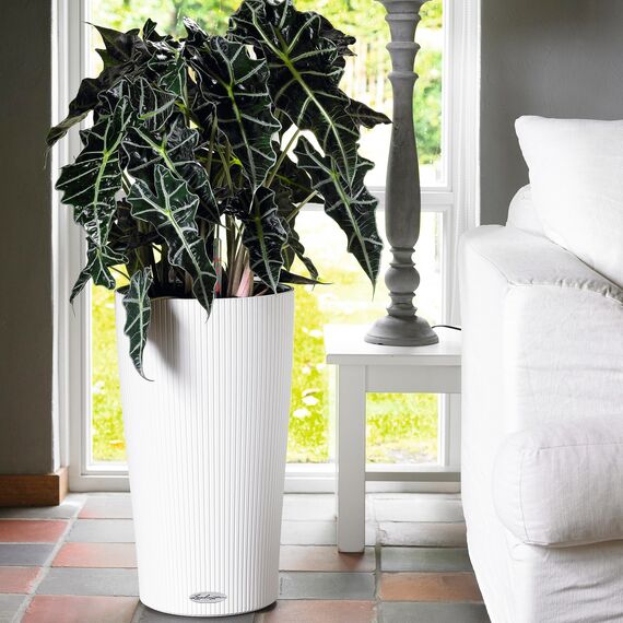 Lechuza 13950 Planter, Weiß, 32x32x56 cm