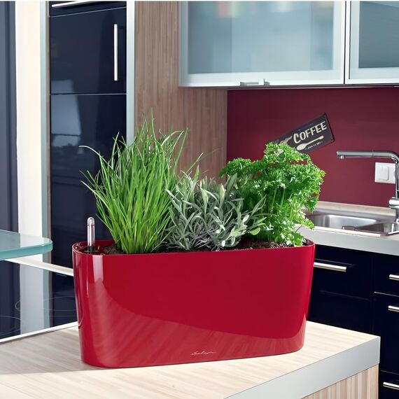 LECHUZA DELTA 10 scarlet rot hochglanz 15469