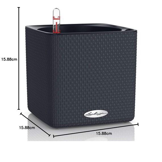 LECHUZA CUBE Color 16 schiefergrau 13584