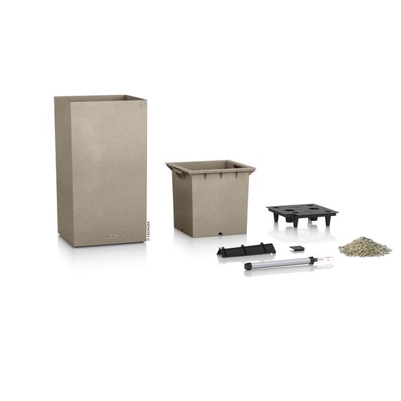 Lechuza Komplett-Set für den Garten 40x40x76 cm beige