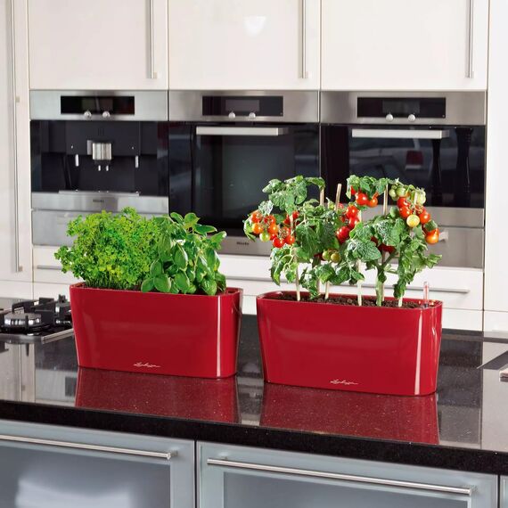 LECHUZA DELTA 10 scarlet rot hochglanz 15469