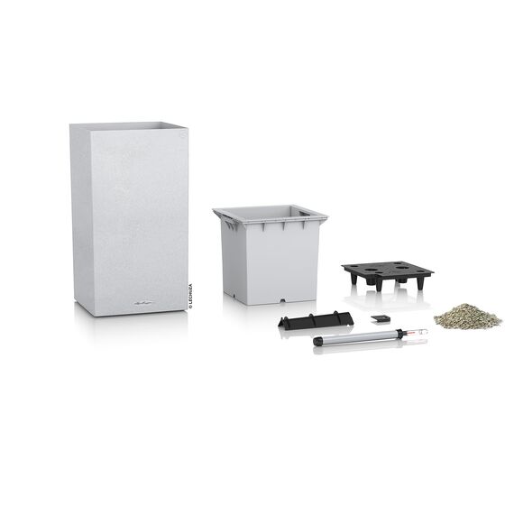 Lechuza Canto Stone 30 high Komplettset quarzweiß