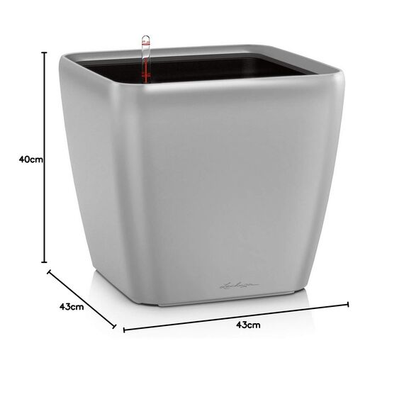 Lechuza Quadro LS 43 Komplettset Silber metallic