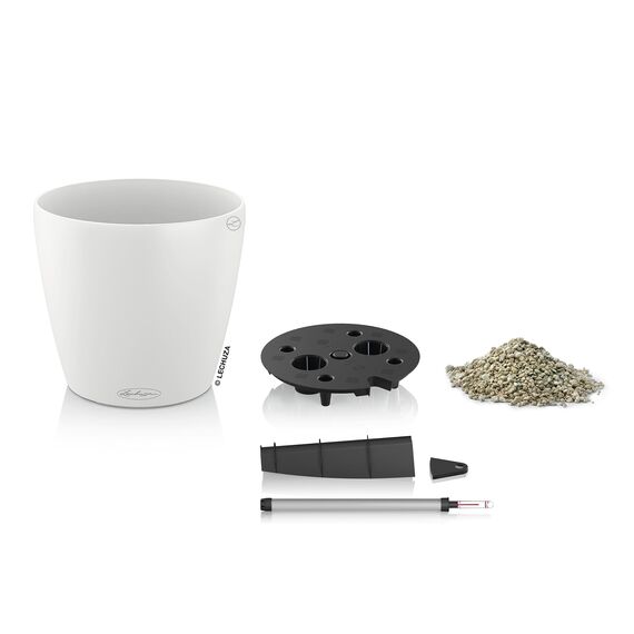 LECHUZA CLASSICO Color 21 weiß 13170, 22x22x20 cm