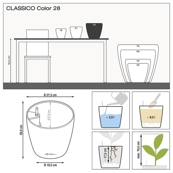 LECHUZA CLASSICO Color 28 sandbraun 13193