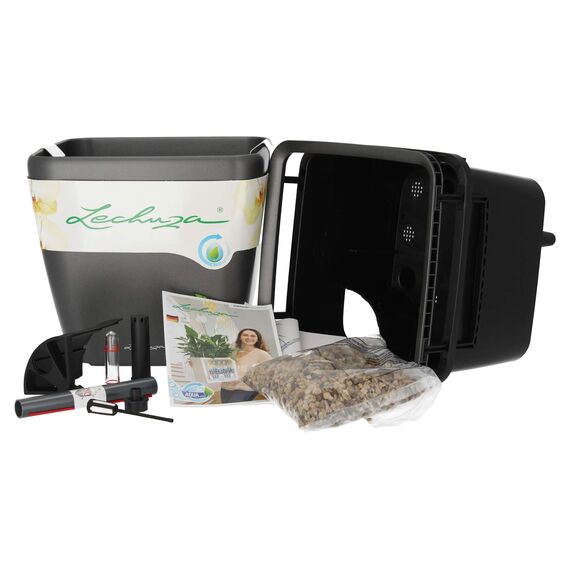 LECHUZA QUADRO Premium LS 43 anthrazit metallic 16183