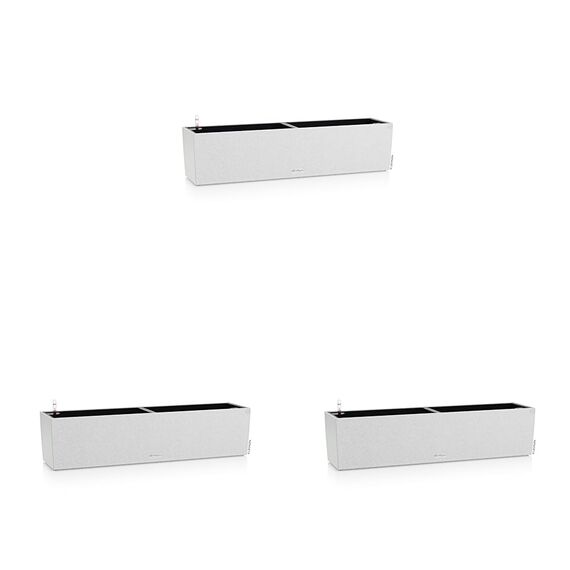 Lechuza BALCONERA Stone 80 quarzweiß 15667 (Packung mit 3)