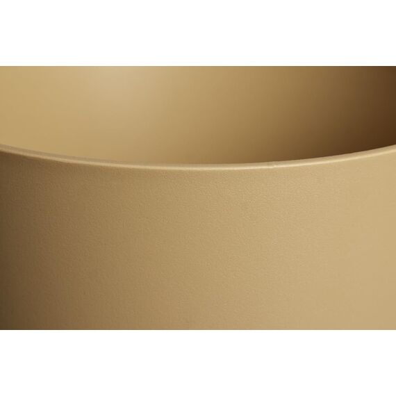 elho Greenville Rund 20 - Blumentopf für Innen und Außen - Selbstbewässerungstopf - 100% recyceltes Plastik - Ø 19.5 x H 18.4 cm - Beige/Goldener Sand