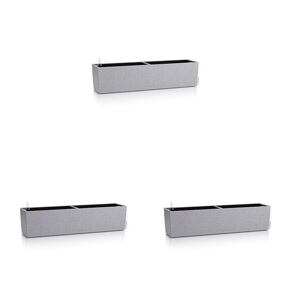 Lechuza BALCONERA Stone 80 steingrau 15660, 79x19x19 cm (Packung mit 3)