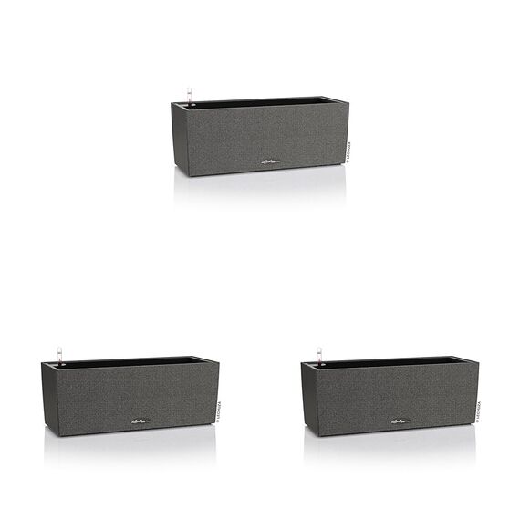 Lechuza BALCONERA Stone 50 graphitschwarz 15652 (Packung mit 3)