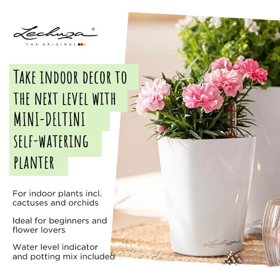 LECHUZA MINI-DELTINI scarlet rot hochglanz 14960