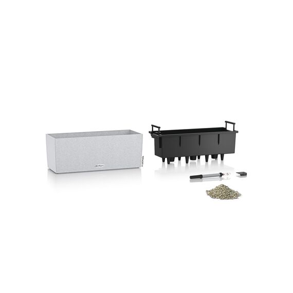 Lechuza BALCONERA Stone 50 Komplettset quarzweiß