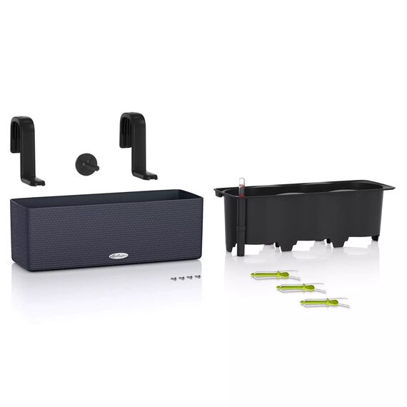 Lechuza BALCONISSIMA 40 inkl. Halter Komplettset schiefergrau