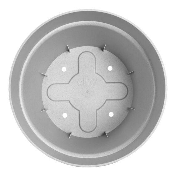 elho Vibia Straight Rund 40 - Blumentopf für Außen - Ø 39.0 x H 36.8 cm - Grau/Living Beton