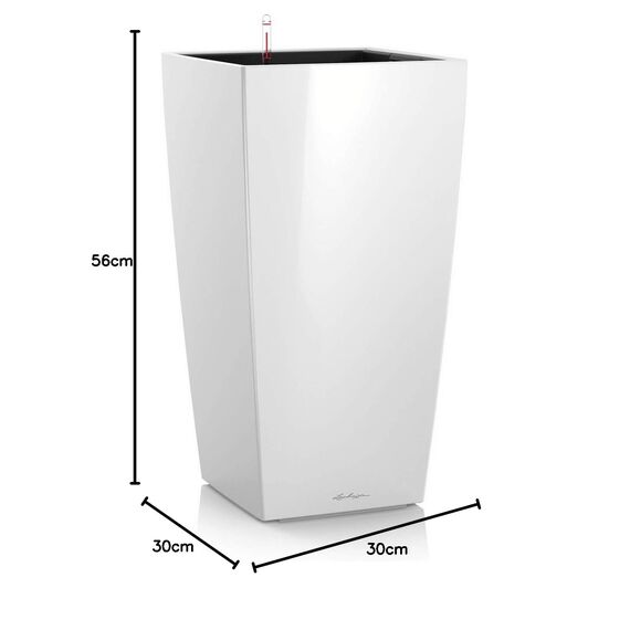 Lechuza Komplett-Set Cubico 30 weiß Hochglanz