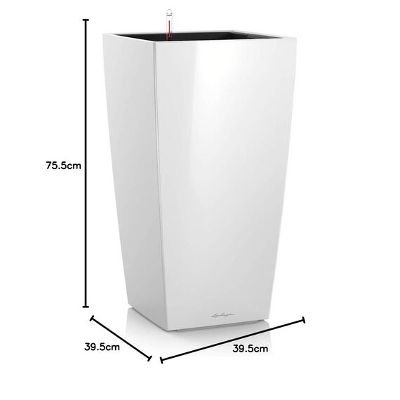 Lechuza Komplett-Set Cubico 40 weiß Hochglanz