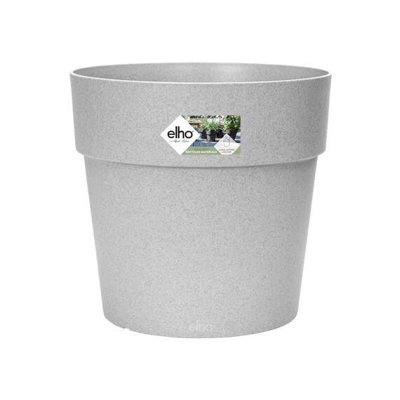 elho Vibia Straight Rund 40 - Blumentopf für Außen - Ø 39.0 x H 36.8 cm - Grau/Living Beton