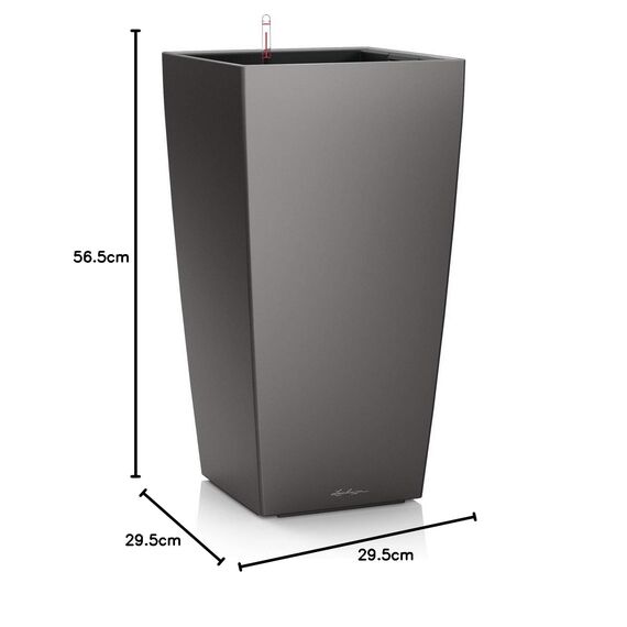 Lechuza Komplett-Set Cubico 30 anthrazit metallic