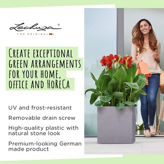 Lechuza Cube Color Triple (ehemals BALCONISSIMA) All-in-One Set sandbraun 13686