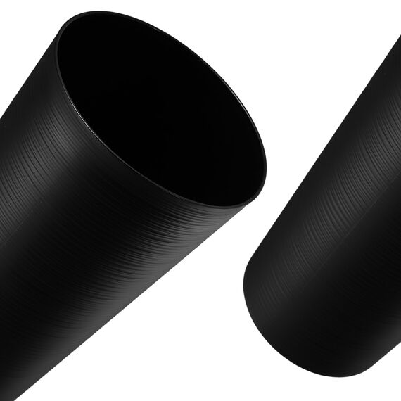 KADAX Pflanzkübel mit Innentopf Schwarz Ø 30 cm, Höhe 57.5 cm – Moderner Pflanztopf mit Einsatz, Blumentopf aus robuster Kunststoff für Innen- und Außenbereich, ideal für Wohnzimmer, Balkon, Büro