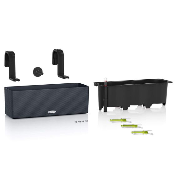 Lechuza Cube Color Triple (ehemals BALCONISSIMA) schiefergrau 13684 (Packung mit 2)