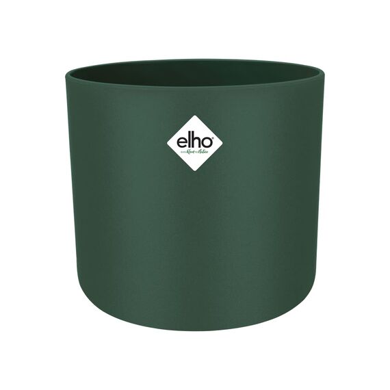 elho B.for Soft Rund 14 - Blumentopf für Innen - 100% recyceltes Plastik - Ø 13.8 x H 12.5 cm - Grün/Leaf Green