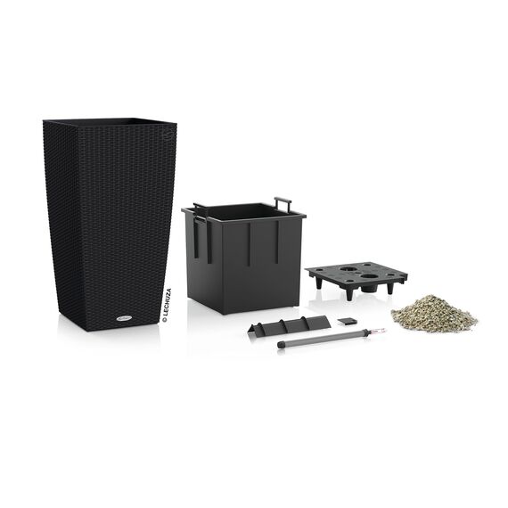 LECHUZA CUBICO Cottage 30 graphitschwarz 15123