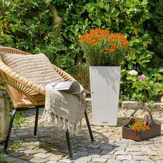 LECHUZA CUBICO Cottage 40 weiß 15246