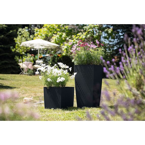 LECHUZA CUBICO Cottage 40 graphitschwarz 15253