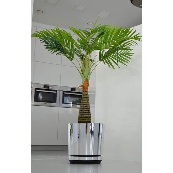 KORAD Blumentopf/Übertopf Spiegeleffekt 16 cm - Pflanzkübel aus Hochwertiger Kunststoff - Dekorativer Topf für Pflanzen