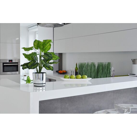 KORAD Blumentopf/Übertopf Spiegeleffekt 16 cm - Pflanzkübel aus Hochwertiger Kunststoff - Dekorativer Topf für Pflanzen