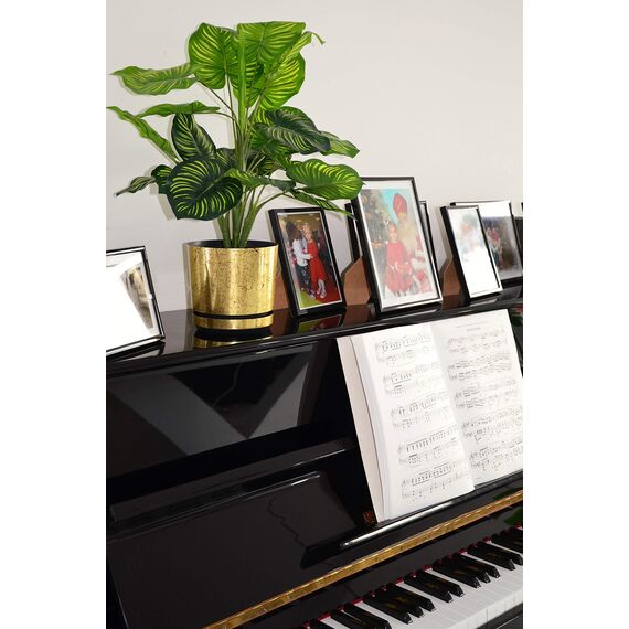 KORAD Blumentopf/Übertopf Altgold 16 cm - Pflanzkübel aus Hochwertiger Kunststoff - Dekorativer Gold Topf für Pflanzen