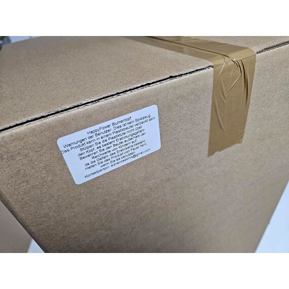 HappyFlower Blumentopf Pflanzkübel inkl. Einsatz rund Meißel-Optik Übertöpfe (Weiß, Durchmesser 19 cm/Höhe 19,5 cm)