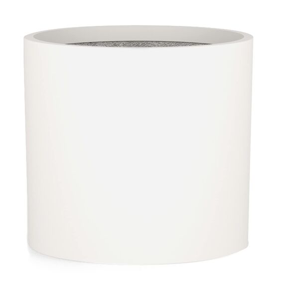 Fox&Fern Übertopf XL - Blumentopf Gross inkl. Wasserabfluss - Blumentopf hoch 34cm - Übertöpfe für Zimmerpflanzen - 38cm Durchmesser - Pflanzentöpfe groß - Plant Pot - mattweiß