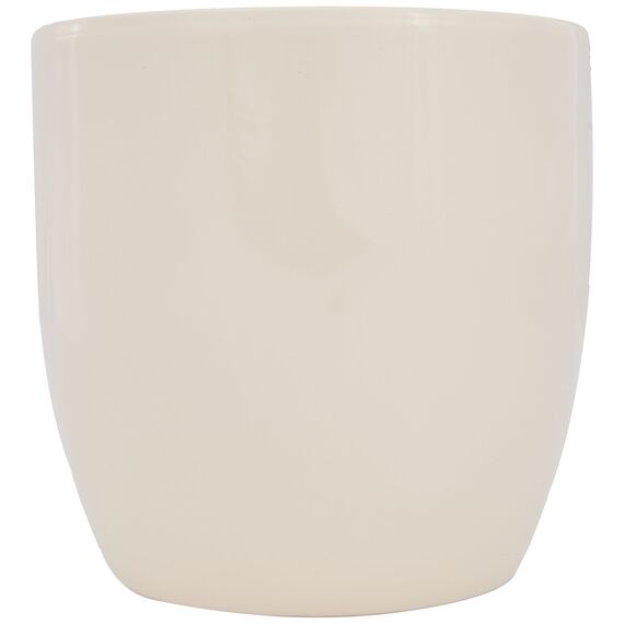 Soendgen Keramik Blumenübertopf, Basel Full Color, vanilla, 21 x 21 x 20 cm, 0069/0021/1591