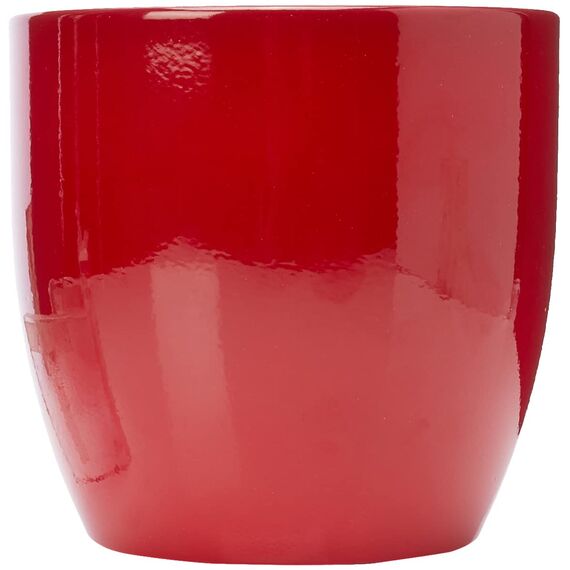 Soendgen Keramik Blumenübertopf, Basel Full Color, Bordeaux, 19 x 19 x 18 cm, 0069/0019/1582