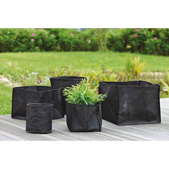 OASE 51203 Pflanzkorb Textil viereckig 30, 27 L Inhalt - für Wasserpflanzen, Teichbepflanzung, erleichtert das Einwintern, sicherer Halt am Teichgrund