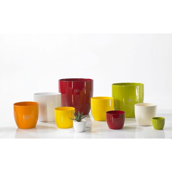 Soendgen Keramik Blumenübertopf, Basel Full Color, bordeaux, 27 x 27 x 26 cm, 0069/0027/1582