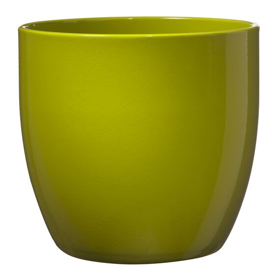 Soendgen Keramik Blumenübertopf, Basel Full Color, limette, 24 x 24 x 23 cm, 0069/0024/2061