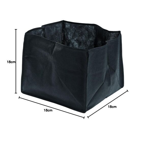 OASE 51191 Pflanzkorb Textil viereckig 18, 6 L Inhalt - für Wasserpflanzen, Teichbepflanzung, erleichtert das Einwintern, sicherer Halt am Teichgrund