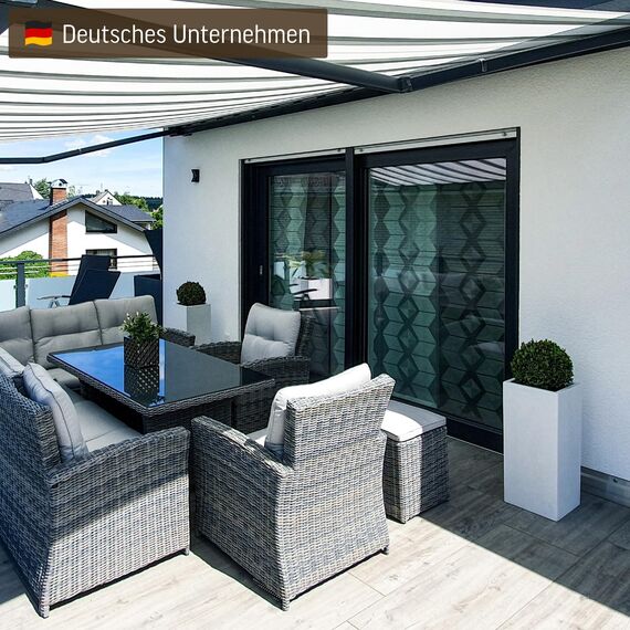 VIVANNO Pflanzkübel Fiberglas Block Frostsicher - 40x40x40 cm - Weiß Matt - Blumenkübel Quadratisch für Draußen und Drinnen