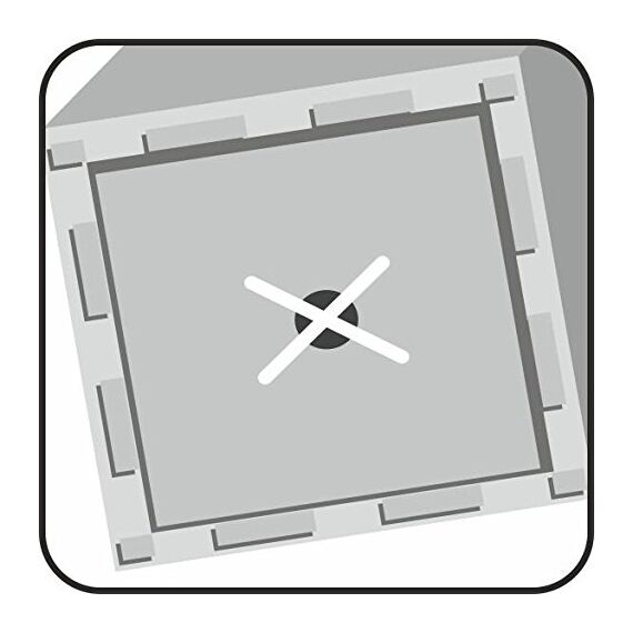 Scheurich C-Cube, Pflanzgefäß aus Kunststoff, Stony Grey, 30 cm lang, 30 cm breit, 28 cm hoch, 18 l Vol.