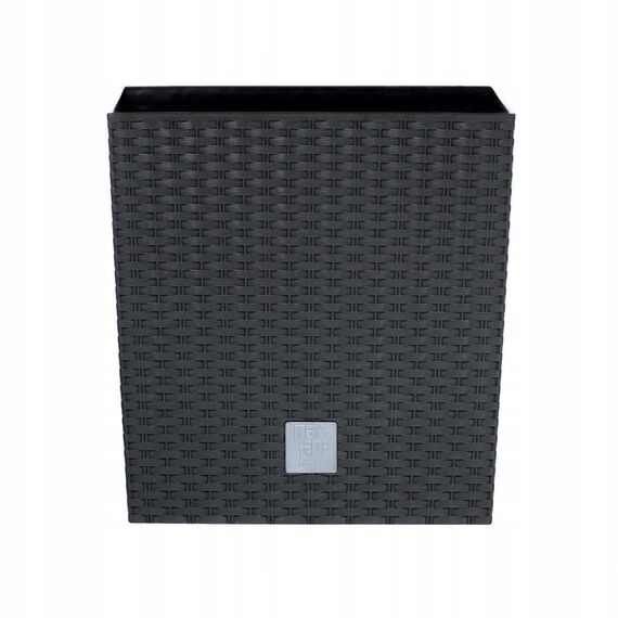 10 -Liter -Zeit Pot mit Eimer zu pflanzen in Anthrazitfarbe 22,3 x 22,3 x 22,8 cm.