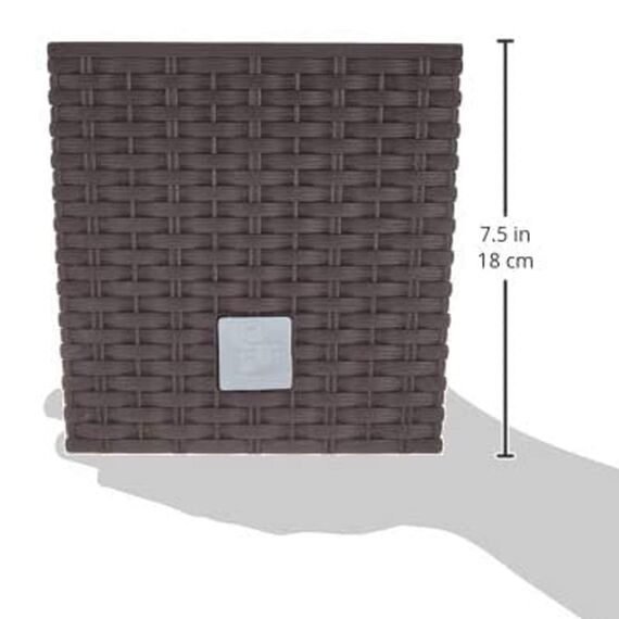 Prosper Plast drts170l-440u 17 x 17 x 17 cm "Rato" Low Blumentopf – Dunkelbraun