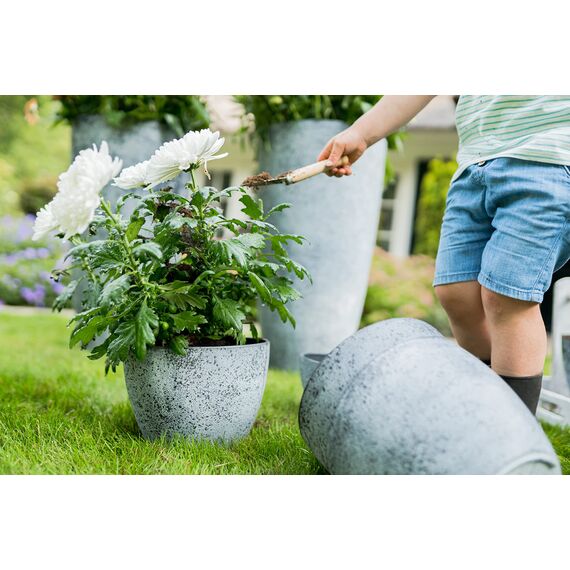 TS Pflanzschale, Cera-Mix Nova, frostbeständig und leichtgewichtig, concrete, 35x35x17 cm, 136460